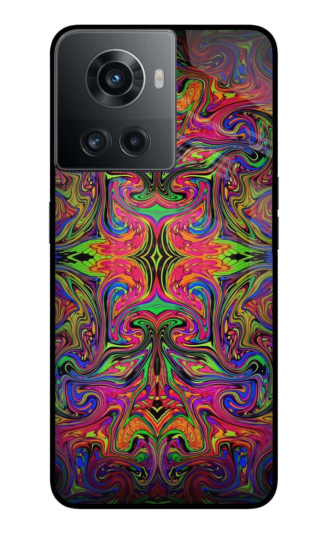 Psychedelic Art OnePlus 10R 5G Glass Case