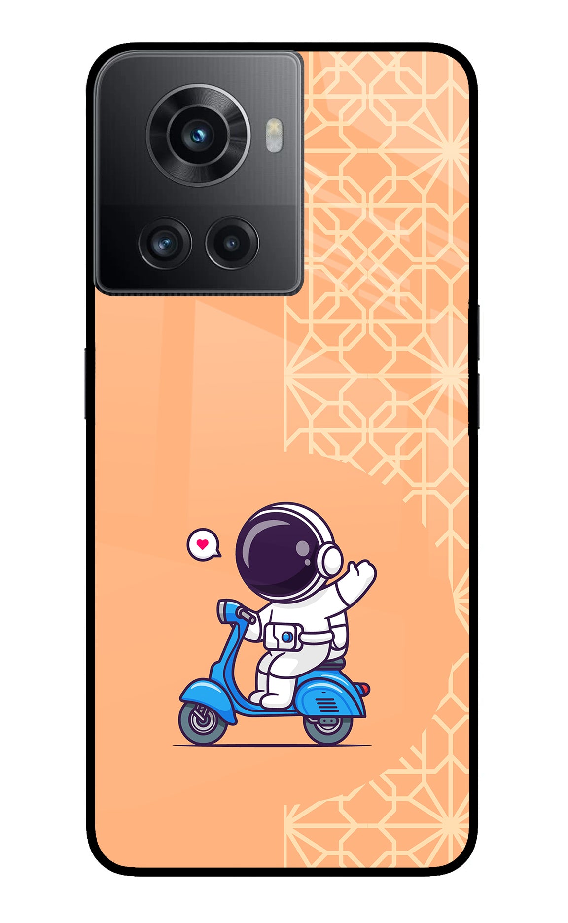 Cute Astronaut Riding OnePlus 10R 5G Back Cover