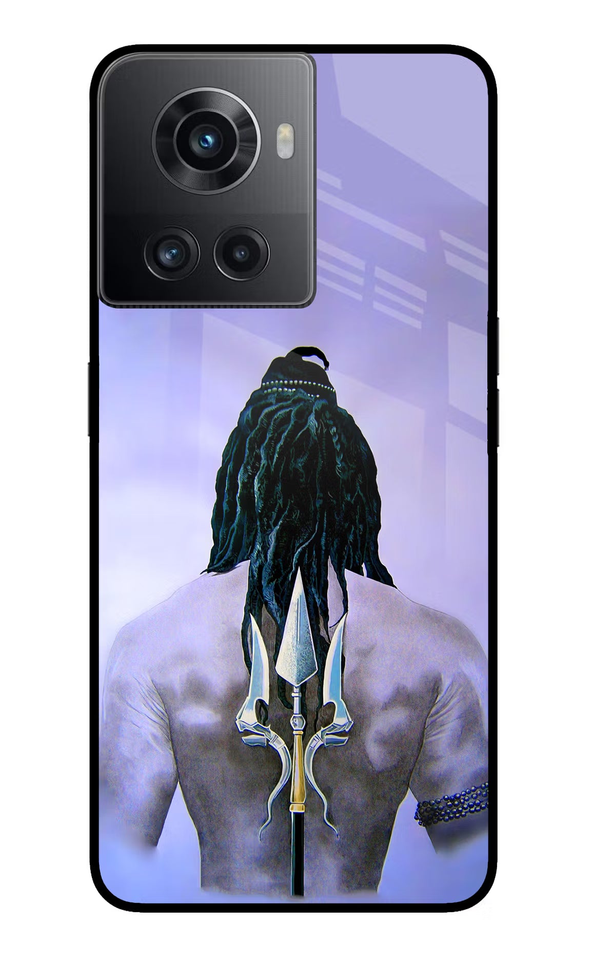 Shiva OnePlus 10R 5G Glass Case Back Cover by Casekaro
