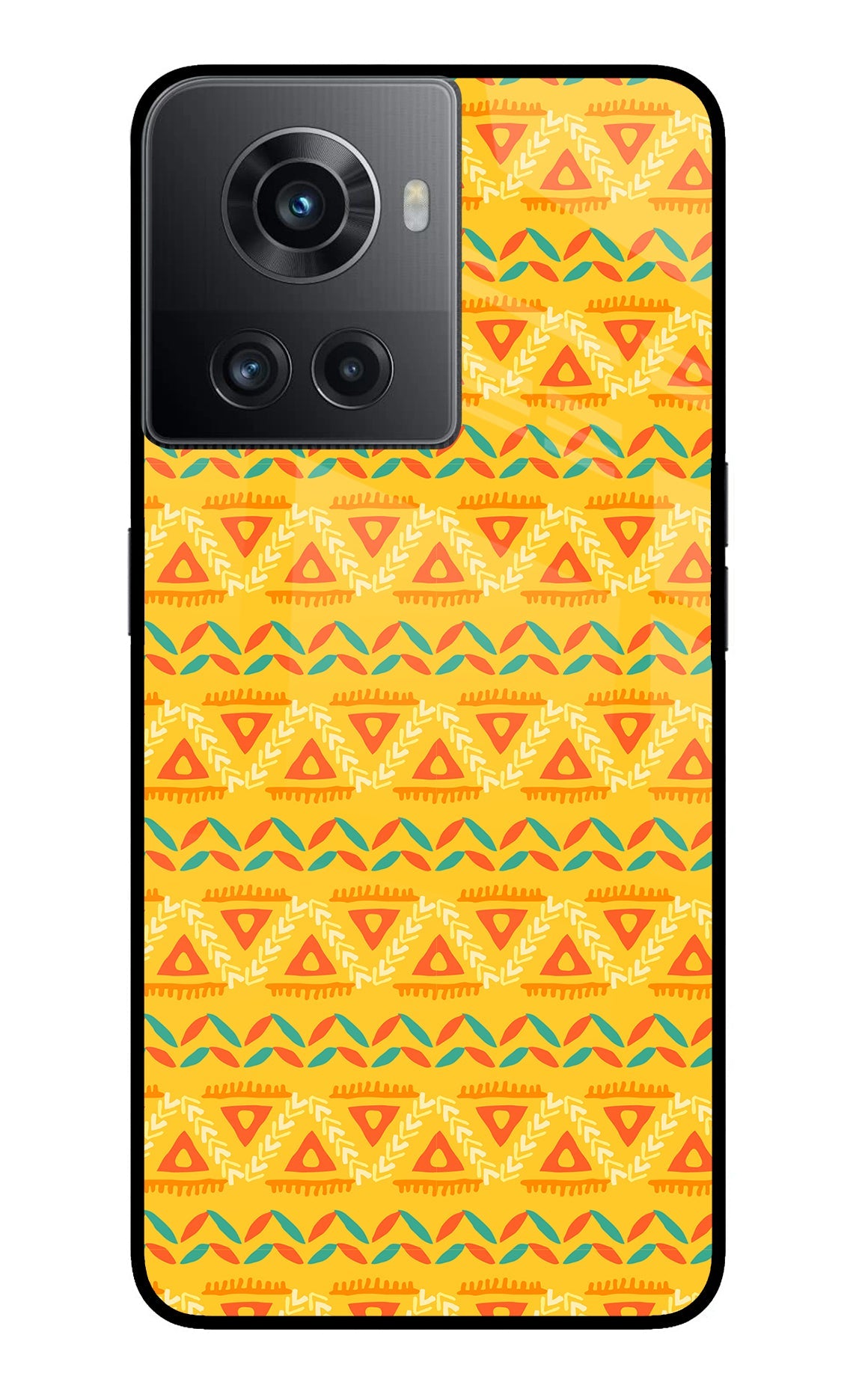 Tribal Pattern OnePlus 10R 5G Glass Case