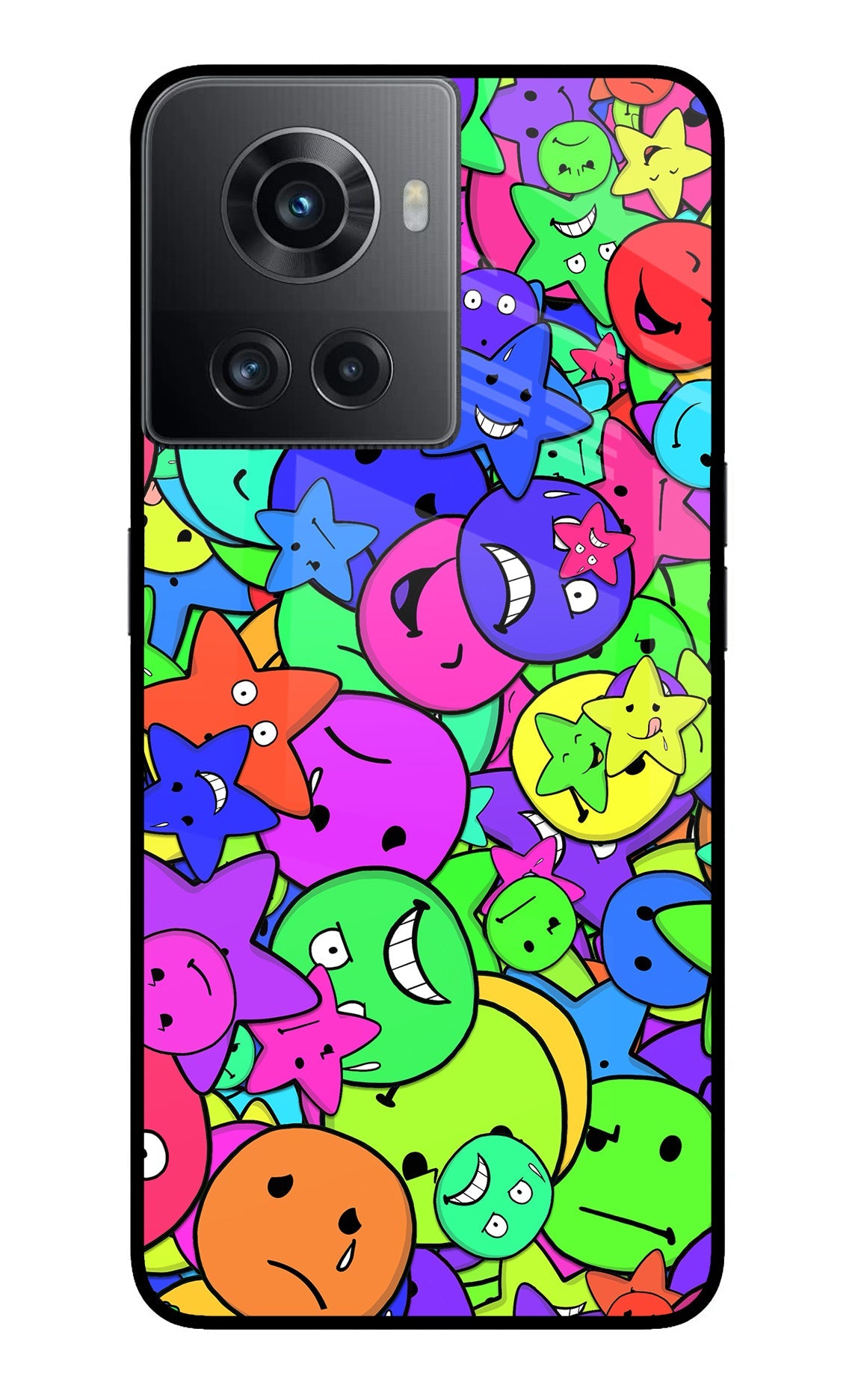 Fun Doodle OnePlus 10R 5G Glass Case