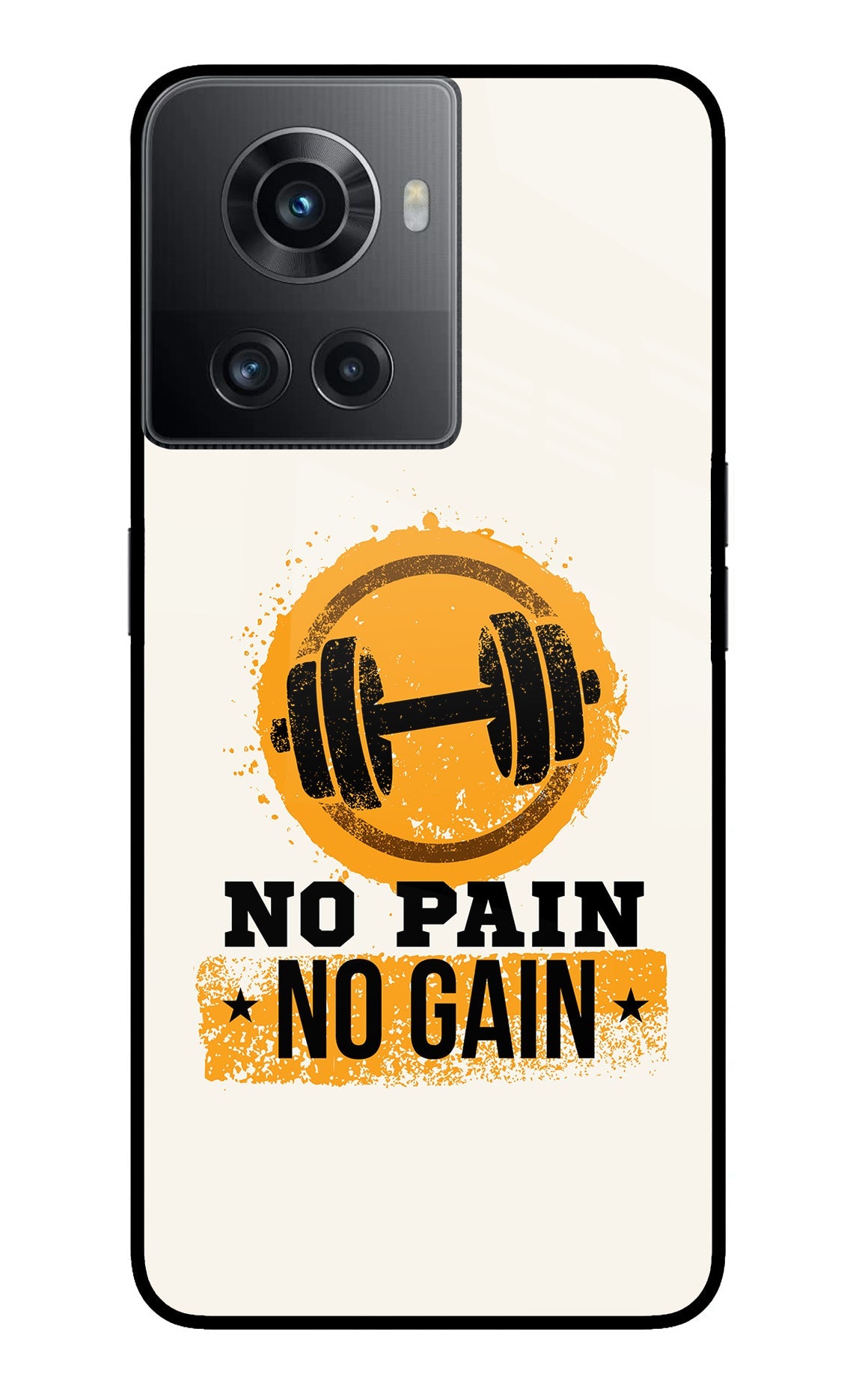 No Pain No Gain OnePlus 10R 5G Glass Case