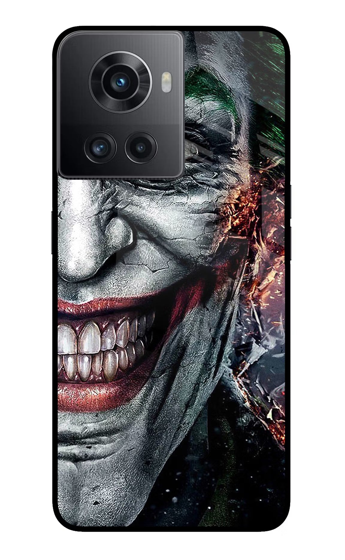 Joker Cam OnePlus 10R 5G Glass Case Back Cover by Casekaro