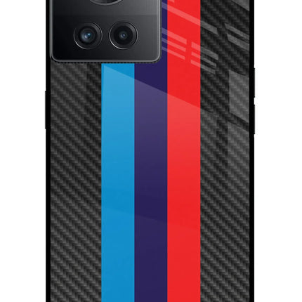 BMW Stripes Pattern OnePlus 10R 5G Glass Case