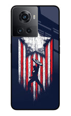 Captain America Marvel Art OnePlus 10R 5G Glass Case