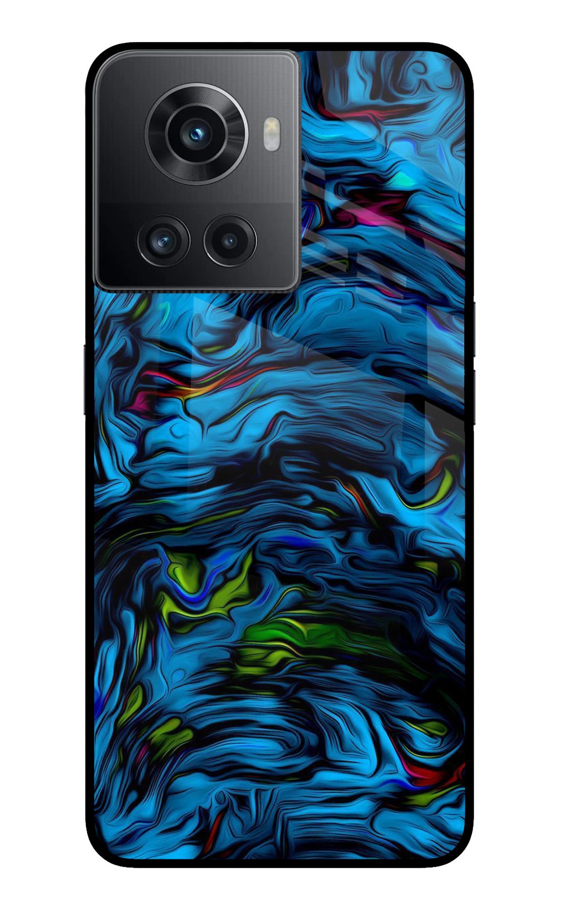 Dark Blue Abstract OnePlus 10R 5G Back Cover