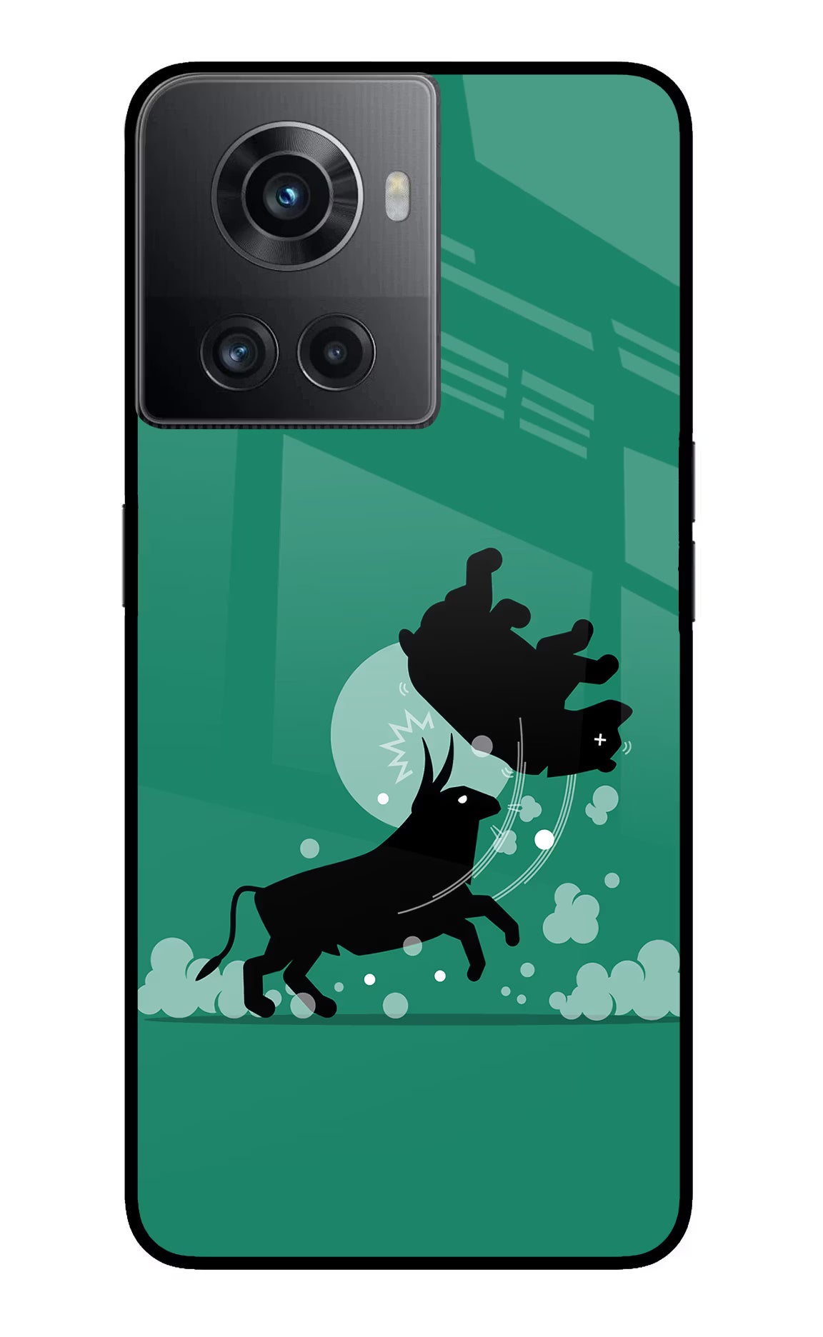 Bull Conqueror OnePlus 10R 5G Glass Case