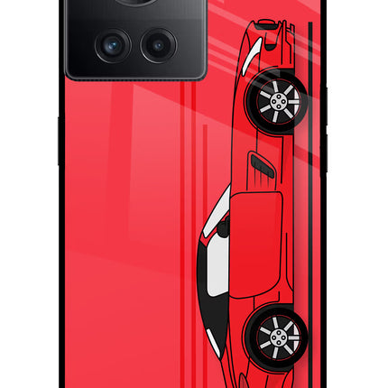 Red Velocity OnePlus 10R 5G Glass Case