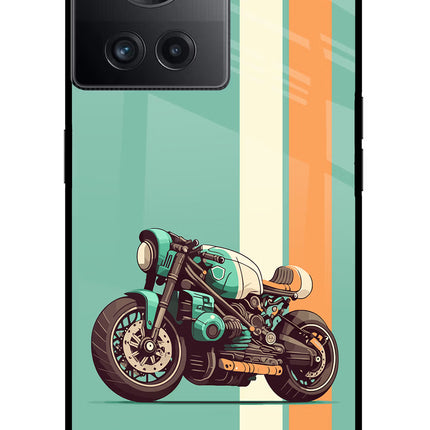 Striped Moto Drift OnePlus 10R 5G Glass Case