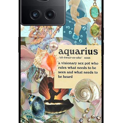 Aquarius Zodiac OnePlus 10R 5G Glass Case
