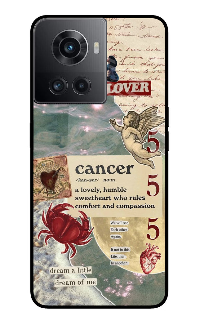 Cancer Zodiac OnePlus 10R 5G Glass Case