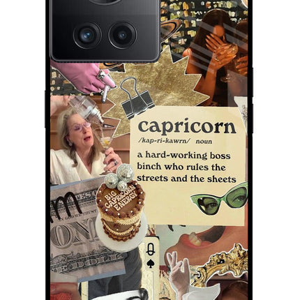 Capricorn Zodiac OnePlus 10R 5G Glass Case