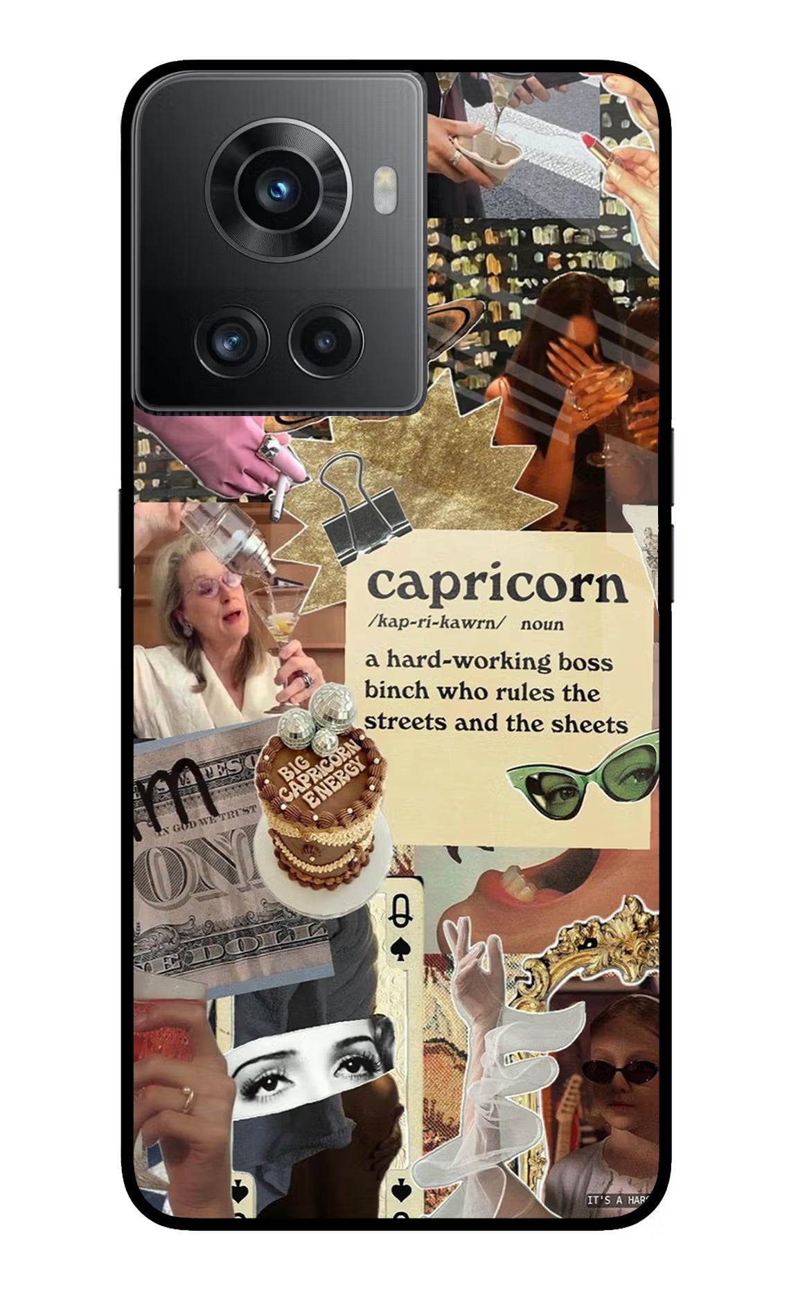 Capricorn Zodiac OnePlus 10R 5G Glass Case