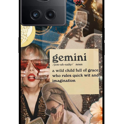 Gemini Zodiac OnePlus 10R 5G Glass Case