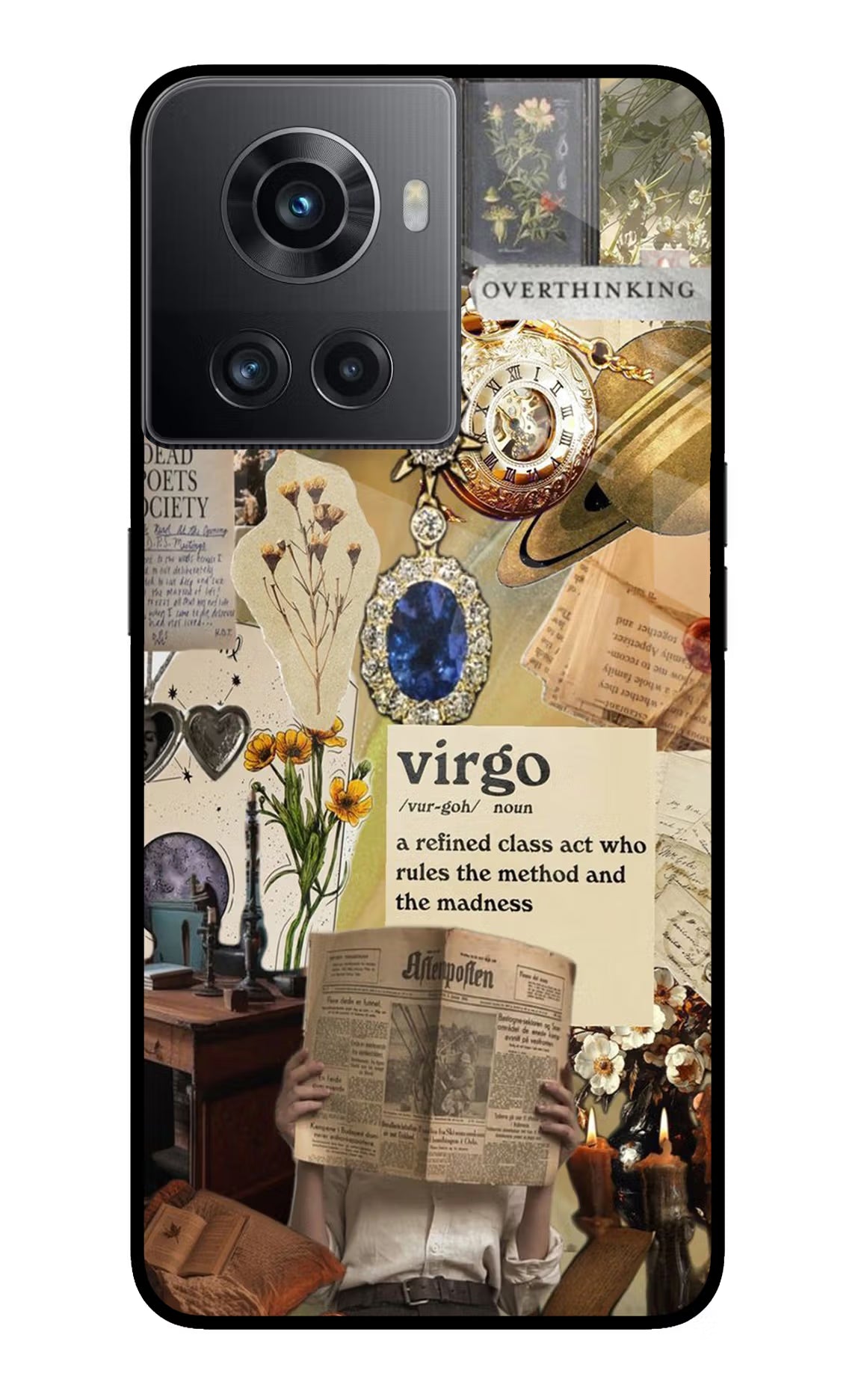 Virgo Zodiac OnePlus 10R 5G Glass Case Back Cover by Casekaro