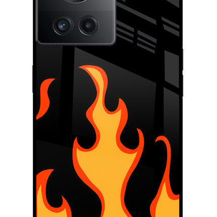Fired Up – Black OnePlus 10R 5G Glass Case