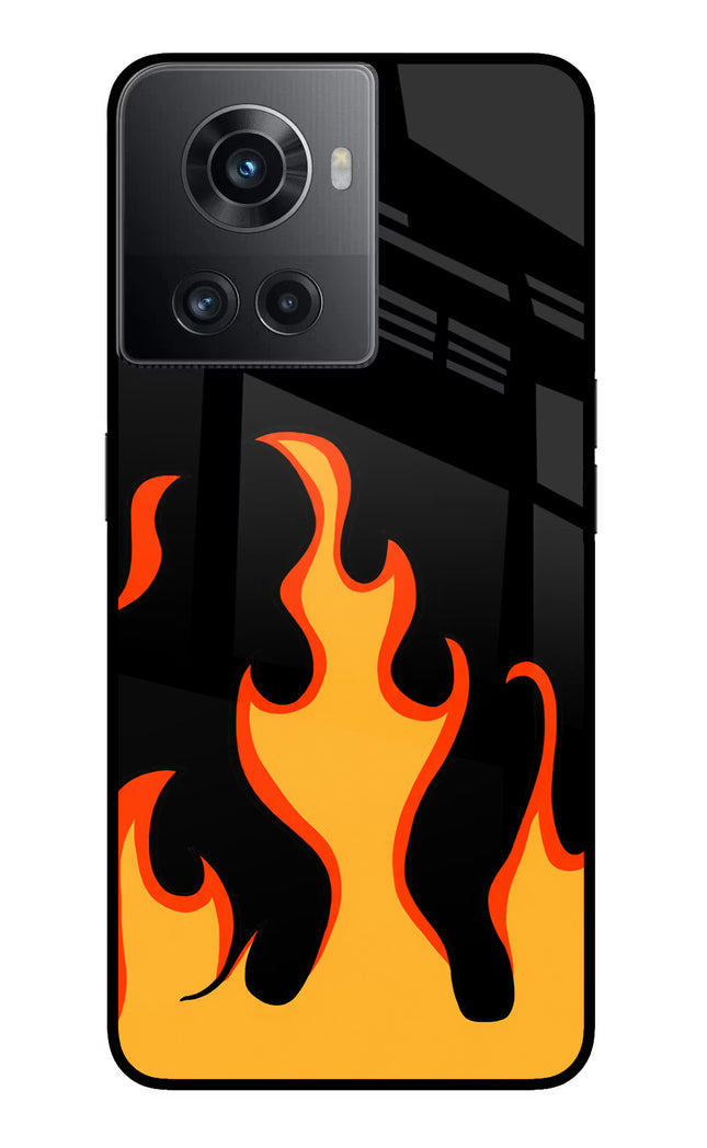 Fired Up – Black OnePlus 10R 5G Glass Case