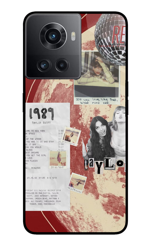 Taylor Swift OnePlus 10R 5G Glass Case