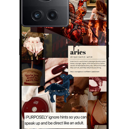 Zodiac Aries OnePlus 10R 5G Glass Case