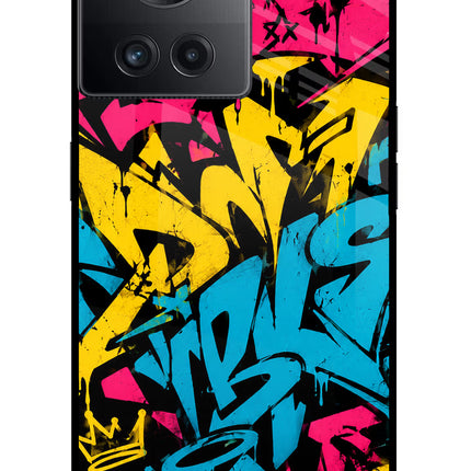 Graffiti Vibe OnePlus 10R 5G Glass Case