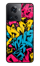 Graffiti Vibe OnePlus 10R 5G Glass Case