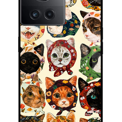 Cool Cat OnePlus 10R 5G Glass Case