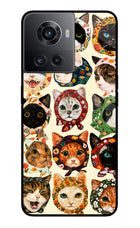Cool Cat OnePlus 10R 5G Glass Case