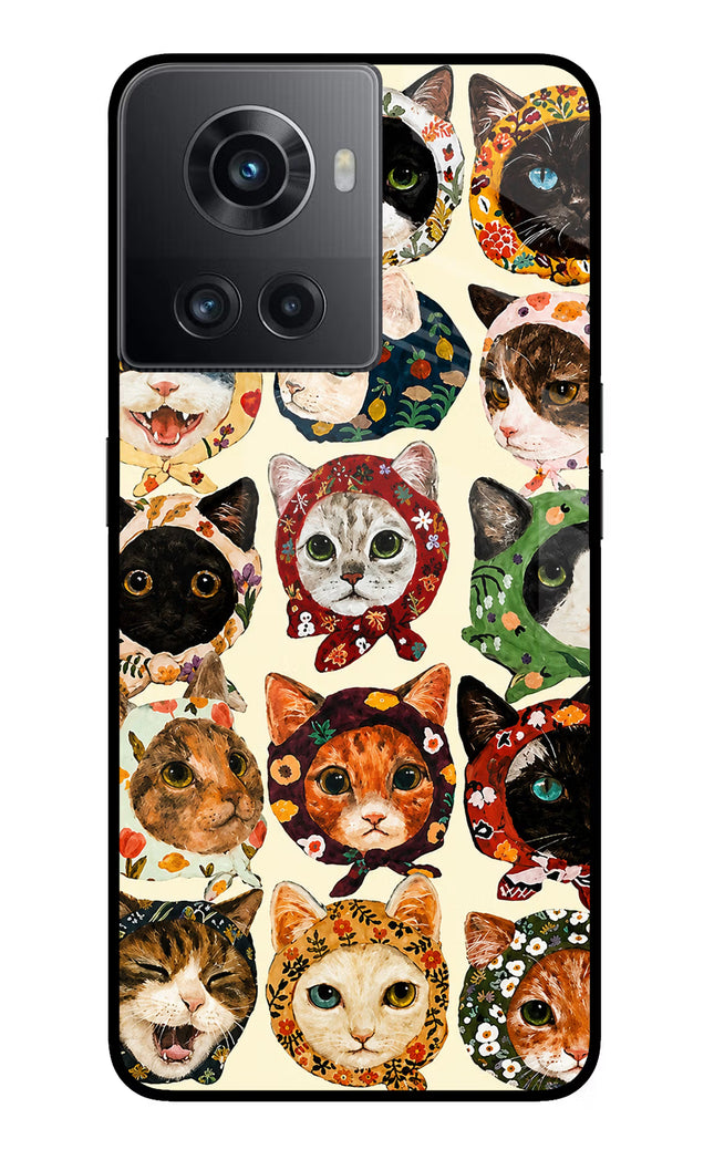 Cool Cat OnePlus 10R 5G Glass Case