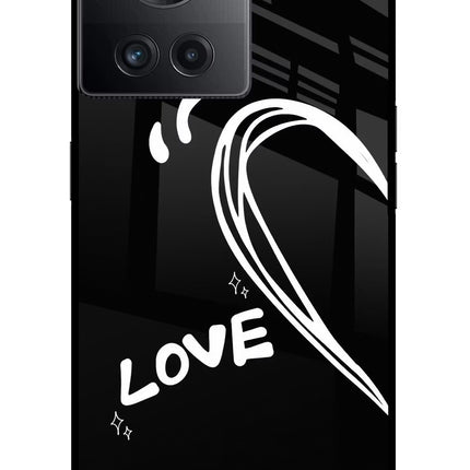 Love Line OnePlus 10R 5G Glass Case Back Cover by Casekaro
