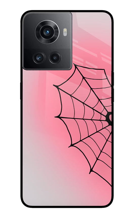 Pink Web OnePlus 10R 5G Glass Case