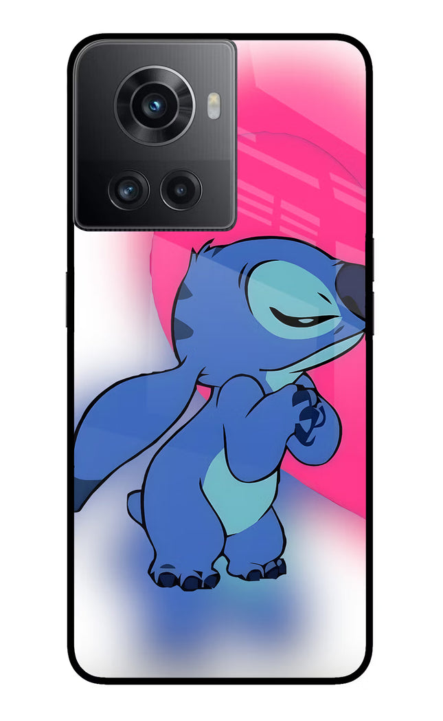 Stitch Hug OnePlus 10R 5G Glass Case