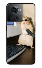 Hacker Hamster OnePlus 10R 5G Glass Case