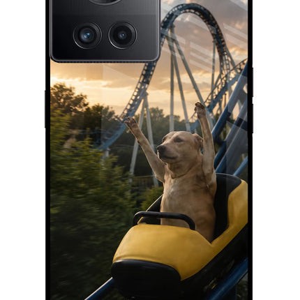 Rollercoaster Dog OnePlus 10R 5G Glass Case