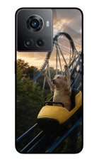 Rollercoaster Dog OnePlus 10R 5G Glass Case