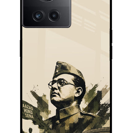 Netaji Rising OnePlus 10R 5G Glass Case Back Cover by Casekaro