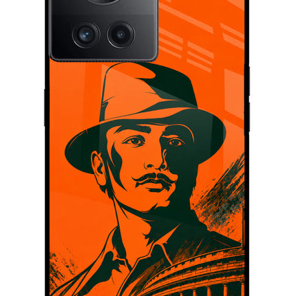 Bhagat Singh Legacy OnePlus 10R 5G Glass Case Back Cover by Casekaro