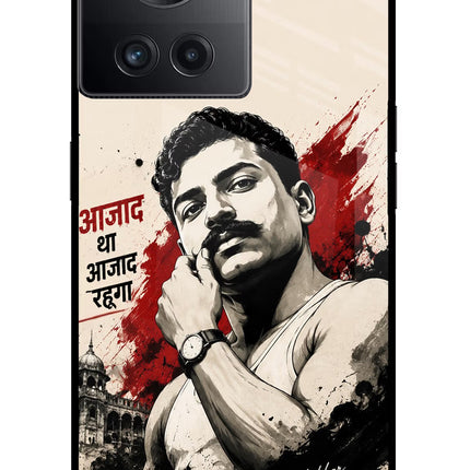 Chandrashekhar Azad Fearless OnePlus 10R 5G Glass Case Back Cover by Casekaro