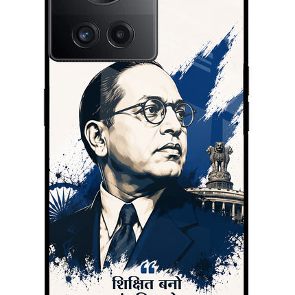 Dr. Ambedkar Visionary OnePlus 10R 5G Glass Case Back Cover by Casekaro