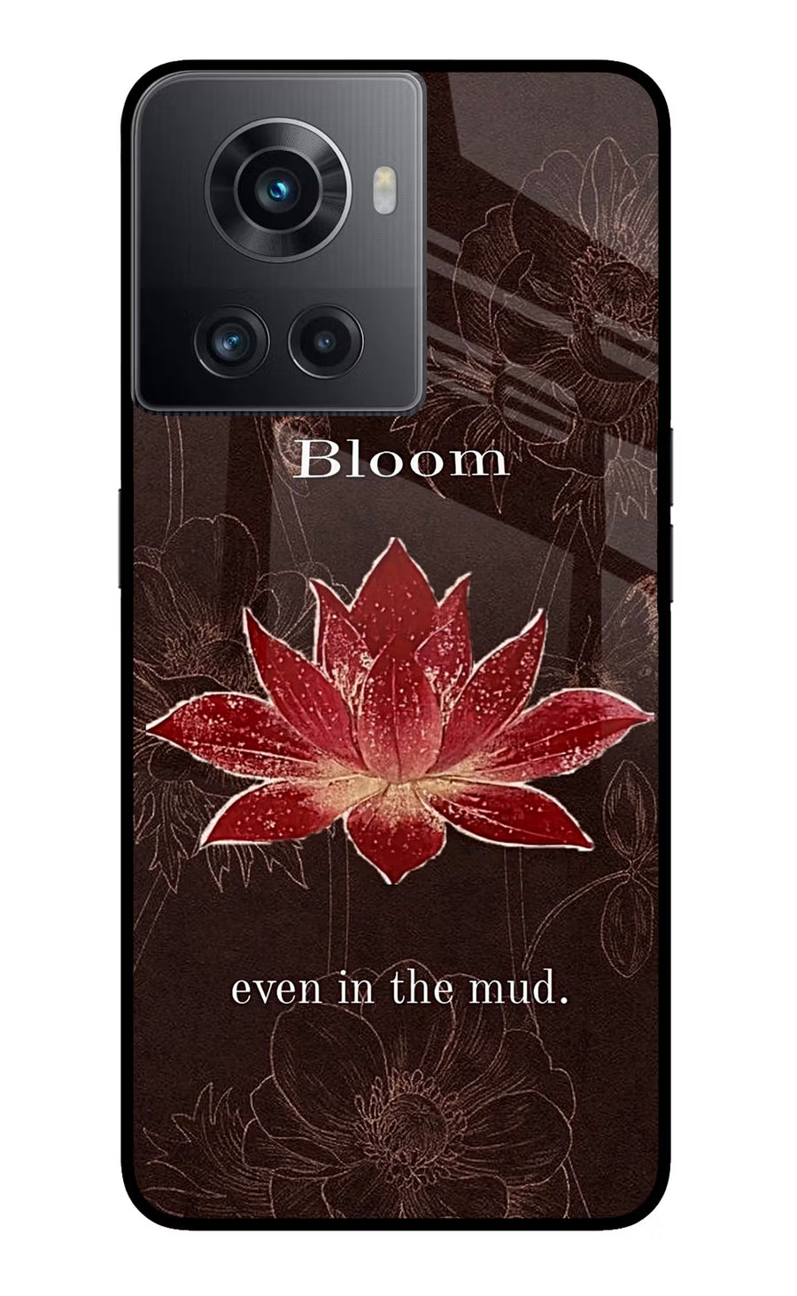 Bloom OnePlus 10R 5G Back Cover, Glass case