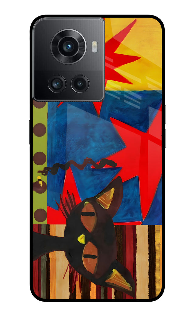 Pop Cat OnePlus 10R 5G Glass Case