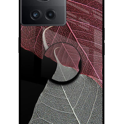Leaf Pattern OnePlus 10R 5G Glass Case