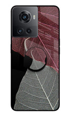 Leaf Pattern OnePlus 10R 5G Glass Case