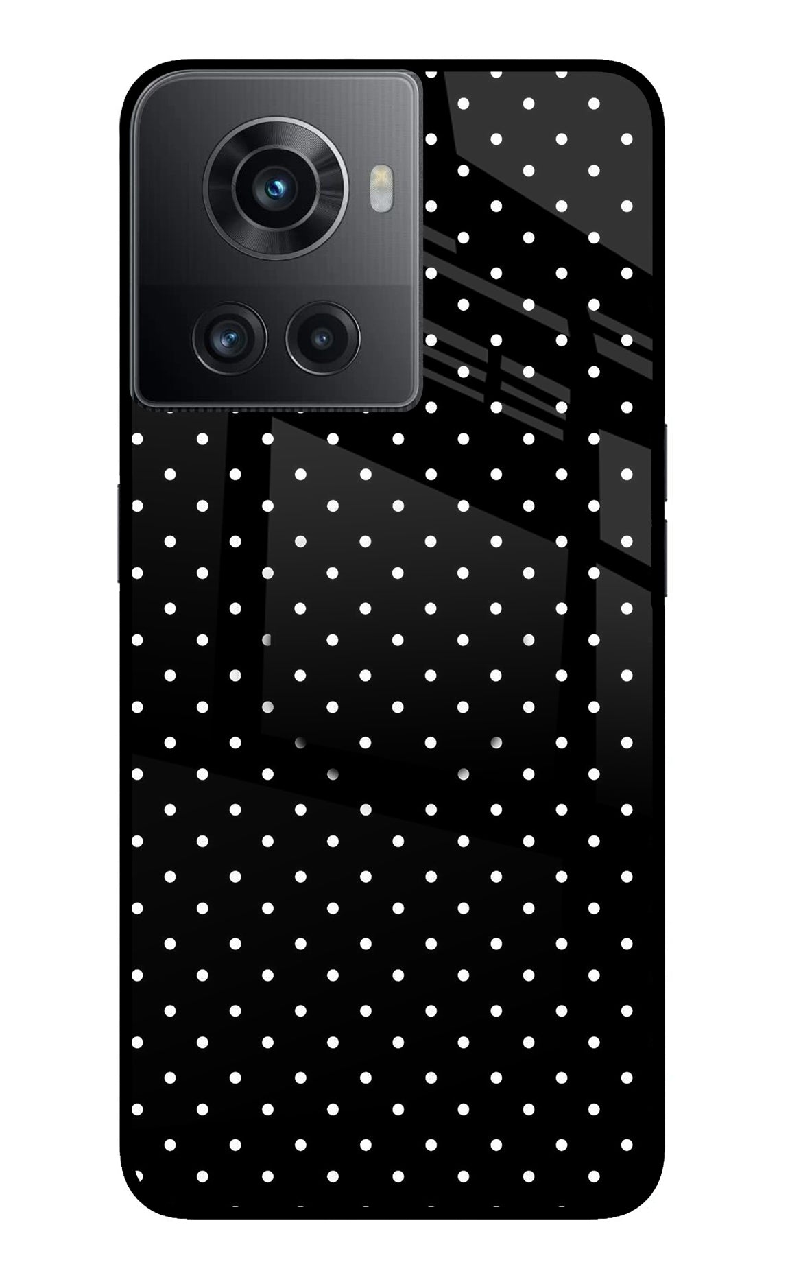 White Dots OnePlus 10R 5G Glass Case