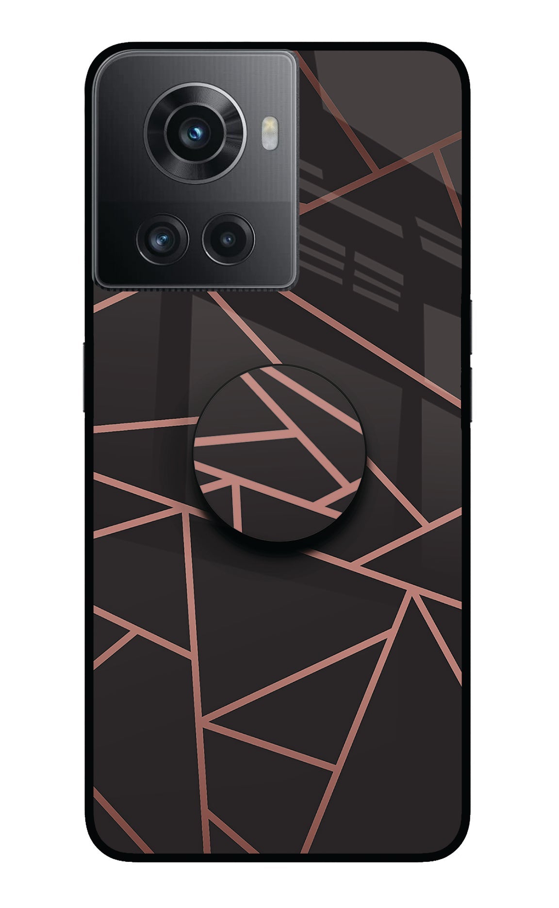 Geometric Pattern OnePlus 10R 5G Glass Case