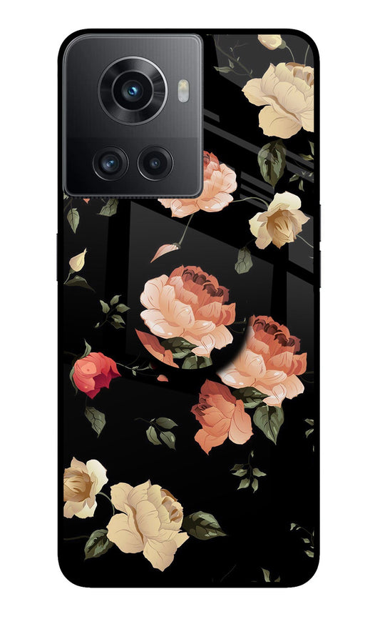 Flowers OnePlus 10R 5G Glass Case