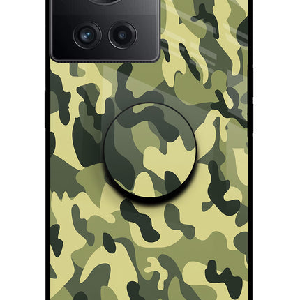 Camouflage OnePlus 10R 5G Glass Case