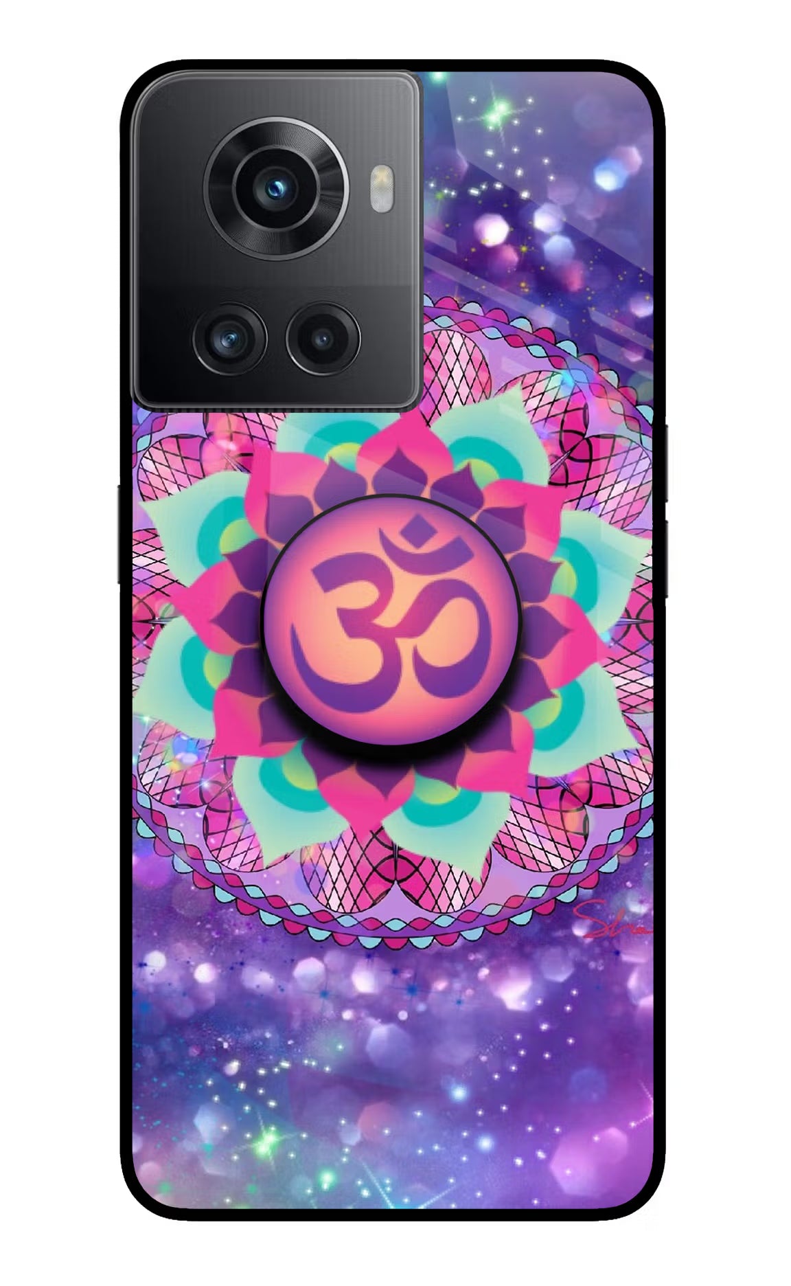Om Purple OnePlus 10R 5G Pop Case by Casekaro