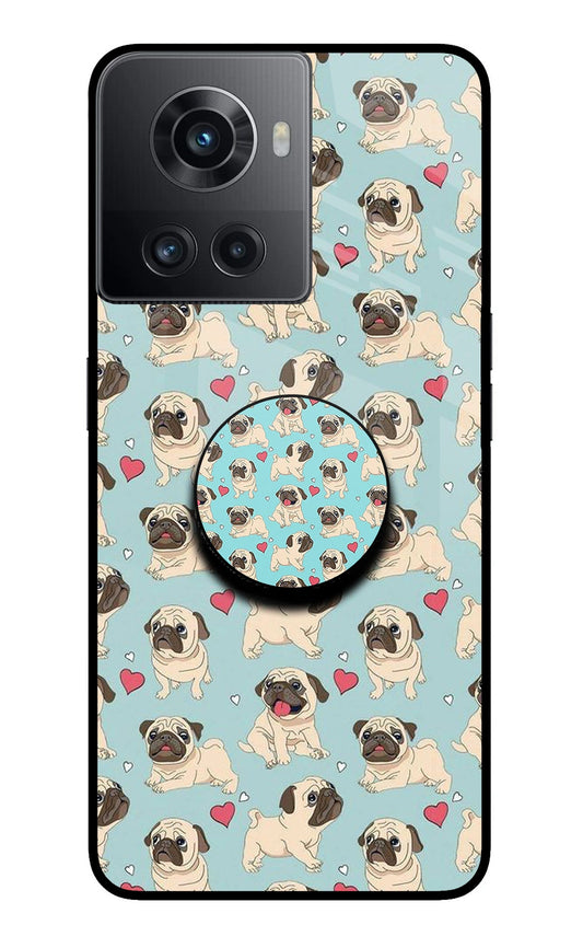 Pug Dog OnePlus 10R 5G Glass Case