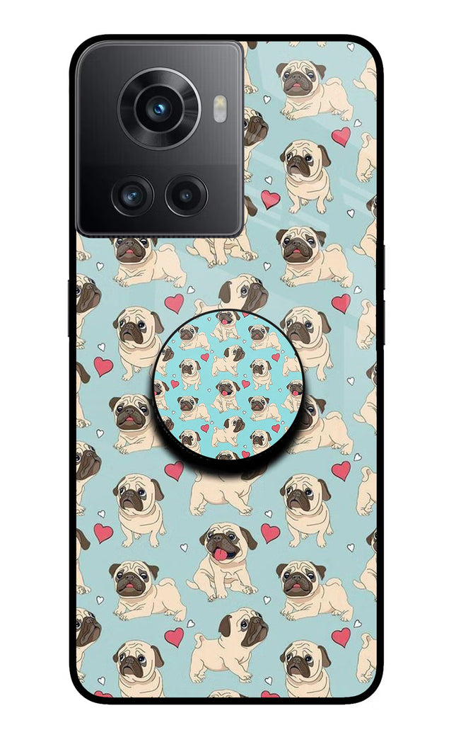 Pug Dog OnePlus 10R 5G Glass Case