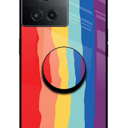 Rainbow OnePlus 10R 5G Glass Case